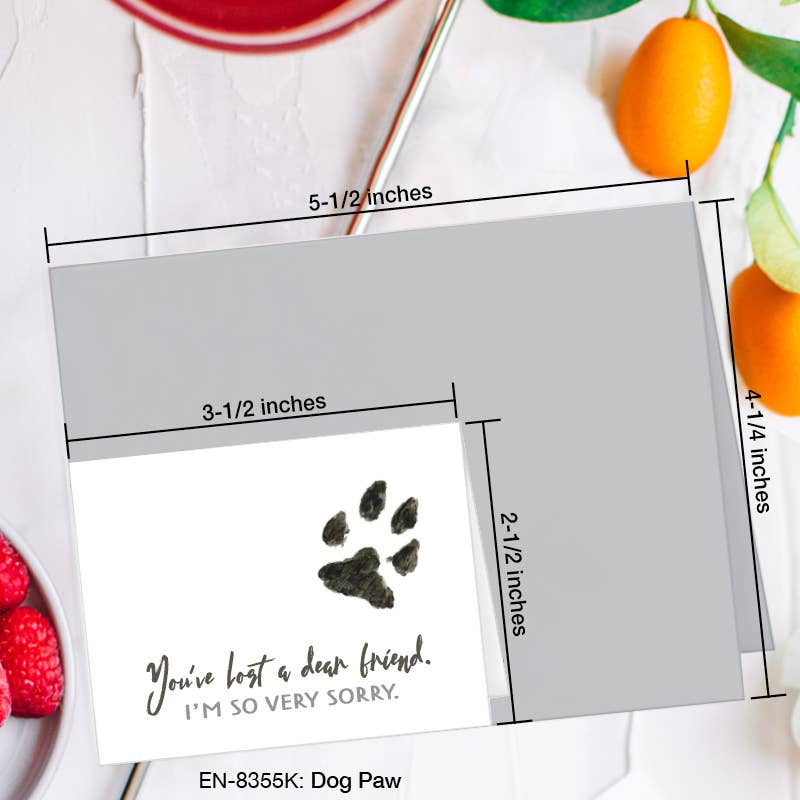Dog Paw, Greeting Card (8355K)