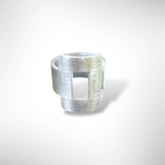 BALANCE 1 Thick Square Top Unisex adjustable ring