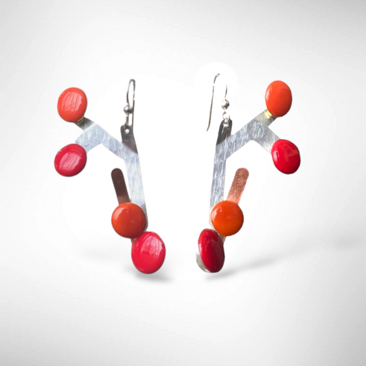 FLOWER 1 Colorful Dangle Earring from the HARVEST Collection