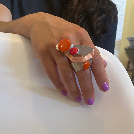 HARVEST | RENEW 1 Bold Colorful and Big Statement Ring