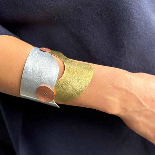 BUBBLES | FLOAT 1 Tri Metal Cuff