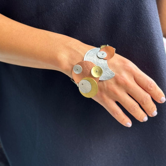 BUBBLES | BUBBLES | FLOAT 2 Tri Metal Dangle Bracelet