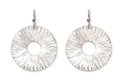 BURST Understated Disc Earrings explode with style