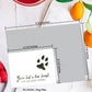 Dog Paw, Greeting Card (8355K)