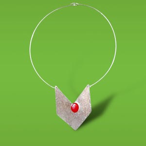 YEXELEN Chevron shaped pendant necklace`