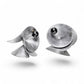 DECIBEL 2 Lightweight Conical Earrings with Simulated Pearl, Modern Jewelry