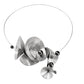 SOUND | DECIBEL 1 Bold Conical Statement Necklace with Simulated Pearls