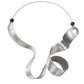 VIBE 1 Wearable Sculpture Sound Wave Necklace from the SOUND Collection with Simulated Pearls