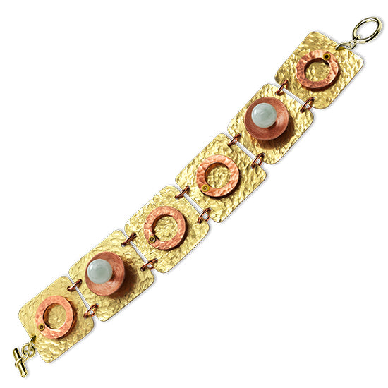 GEOMETRIC STUDIES | DANCE Mixed Metal Flat Linked Bracelet