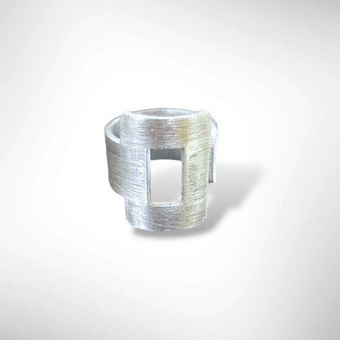 BALANCE 1 Thick Square Top Unisex adjustable ring