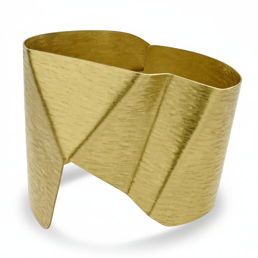 FIGURE | WONDER 1 Bold Gold-Tone Brass Mid-Arm Cuff