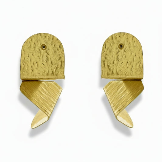 FIGURE | REFLECT 1 Two Piece Brass Post Earrings