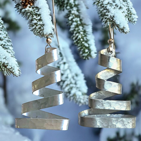 Zig Zag (Christmas Tree) Earrings