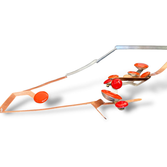 HARVEST | SPROUT 1 Long Over-head Mixed Metal Colorful Necklace