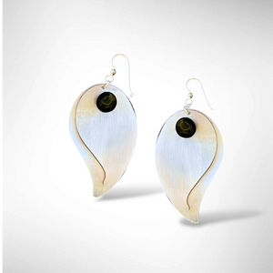 FICA2 Medium Length Double Leave Dangle Earrings