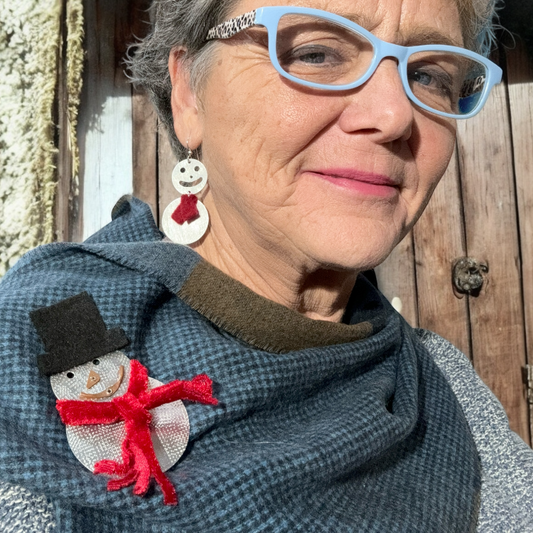 Snowman Pin