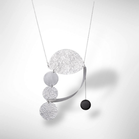 BLUE MOON  Lightweight Balanced Necklace with Onyx from the Lunar Collection