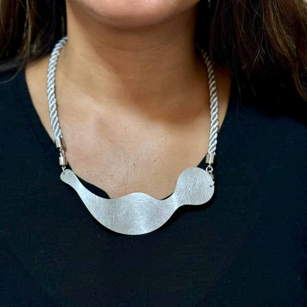 FLOAT 3 Tri Metal Tri Metal Floating BUBBLE Necklace