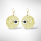 AXIS Contemporary Celestial Inspired Dangle Earrings with Suspended Stone from the LIMINAL Collection