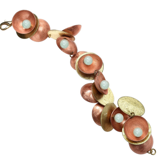 SCHEMA | CLOUD 2 Cups and Saucers Linked Bracelet with Jade