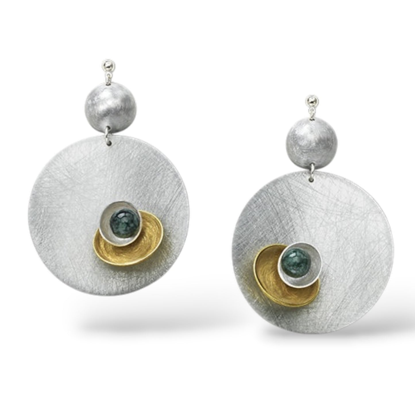 GEOMETRIC STUDIES | BLOSSOM Large Light Weight Round Statement Earrings