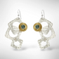 GROW LONG 3 Piece Angular Dangle Earrings with metal and bead options from the SCULPTURAL Collection