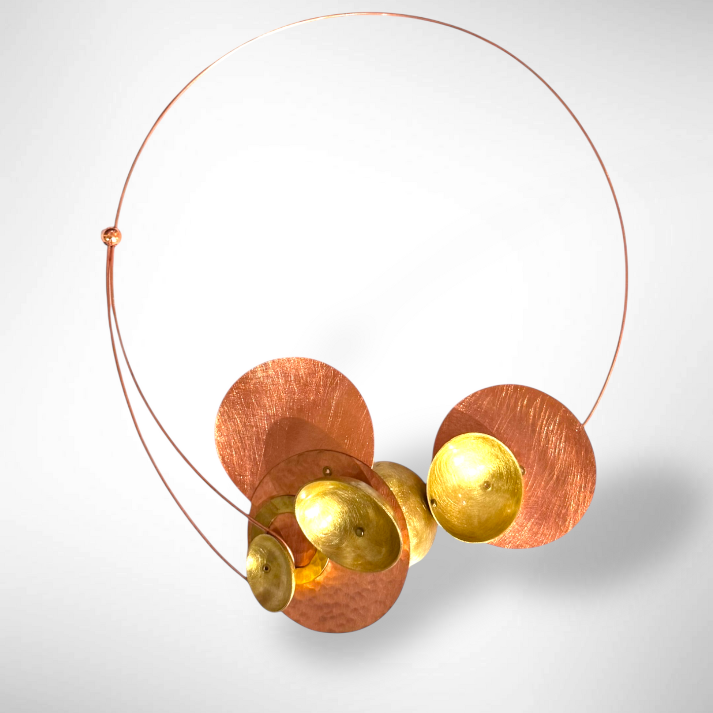 SCHEMA | SKY Showpiece Mixed Metal Structrual Necklace with Front Closure