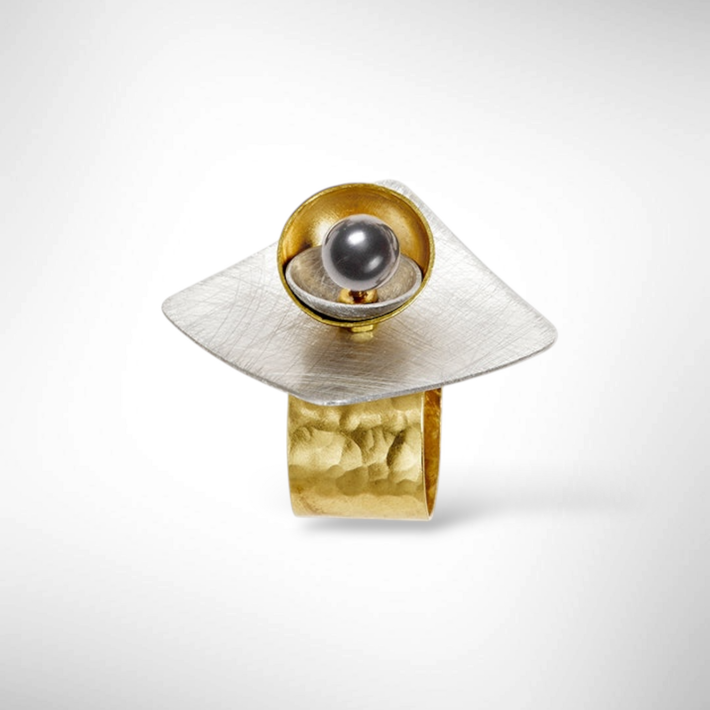 EVERYDAY | GRAIN Angular Ring-Adjustable, Accent Bead Options