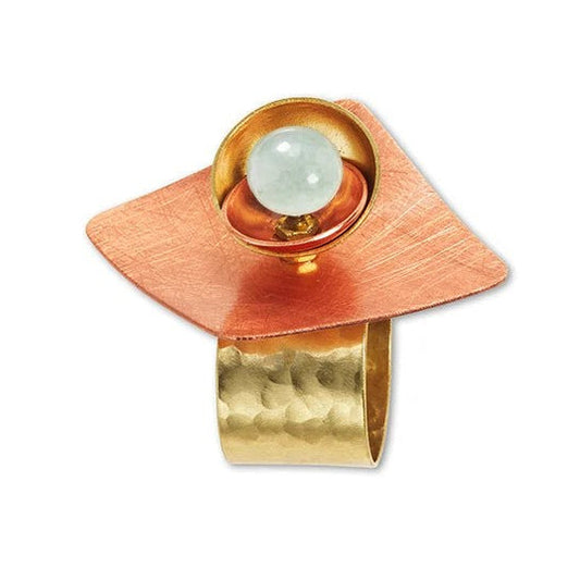 GEOMETRIC STUDIES | GRAIN Angular Ring-Adjustable Guatemalan Jade