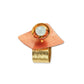 GRAIN Angular Ring-Adjustable, Accent Bead Options