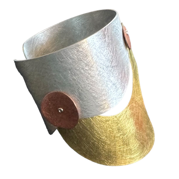 FLOAT 1 Tri Metal Cuff from the BUBBLE Collection