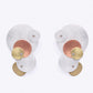 BUBBLES | TICKLE 1 Small Mixed Metal Circle Earrings