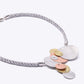 BUBBLES | TICKLE 1 Assymetrical Tri Metal Circle Necklace