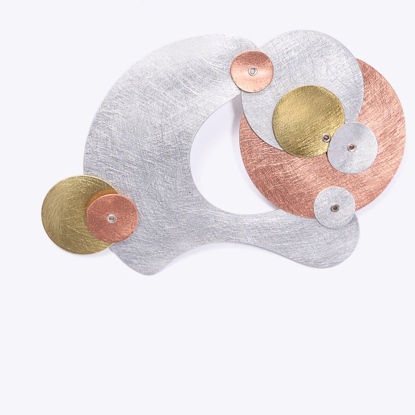 FLOAT 1 Large Mixed Metal Pin from the BUBBLES Collection