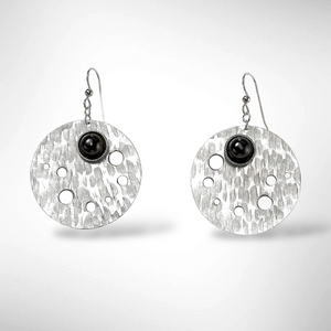 BAY Ocean Inspired Foaming Wave Dangle Earrings with Simulated Pearl from the WATER Collection