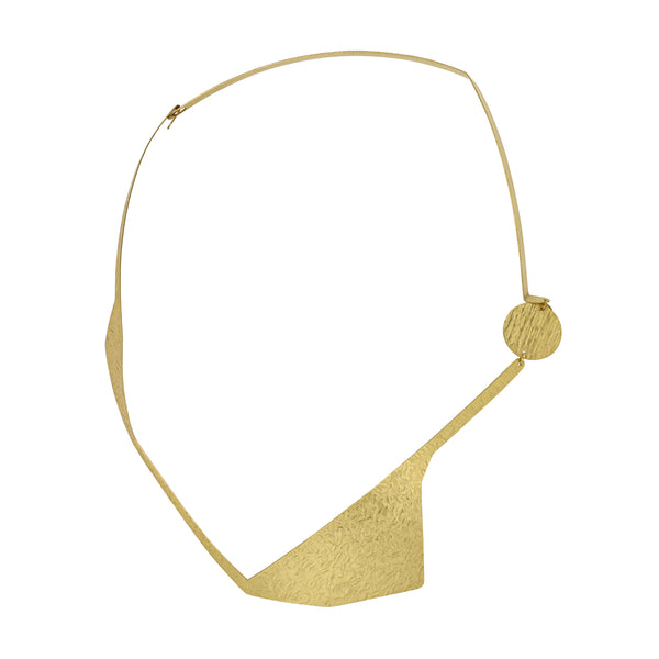 SHARE 2 Flat Angular Contemporary Necklace from the FIGURE Collection