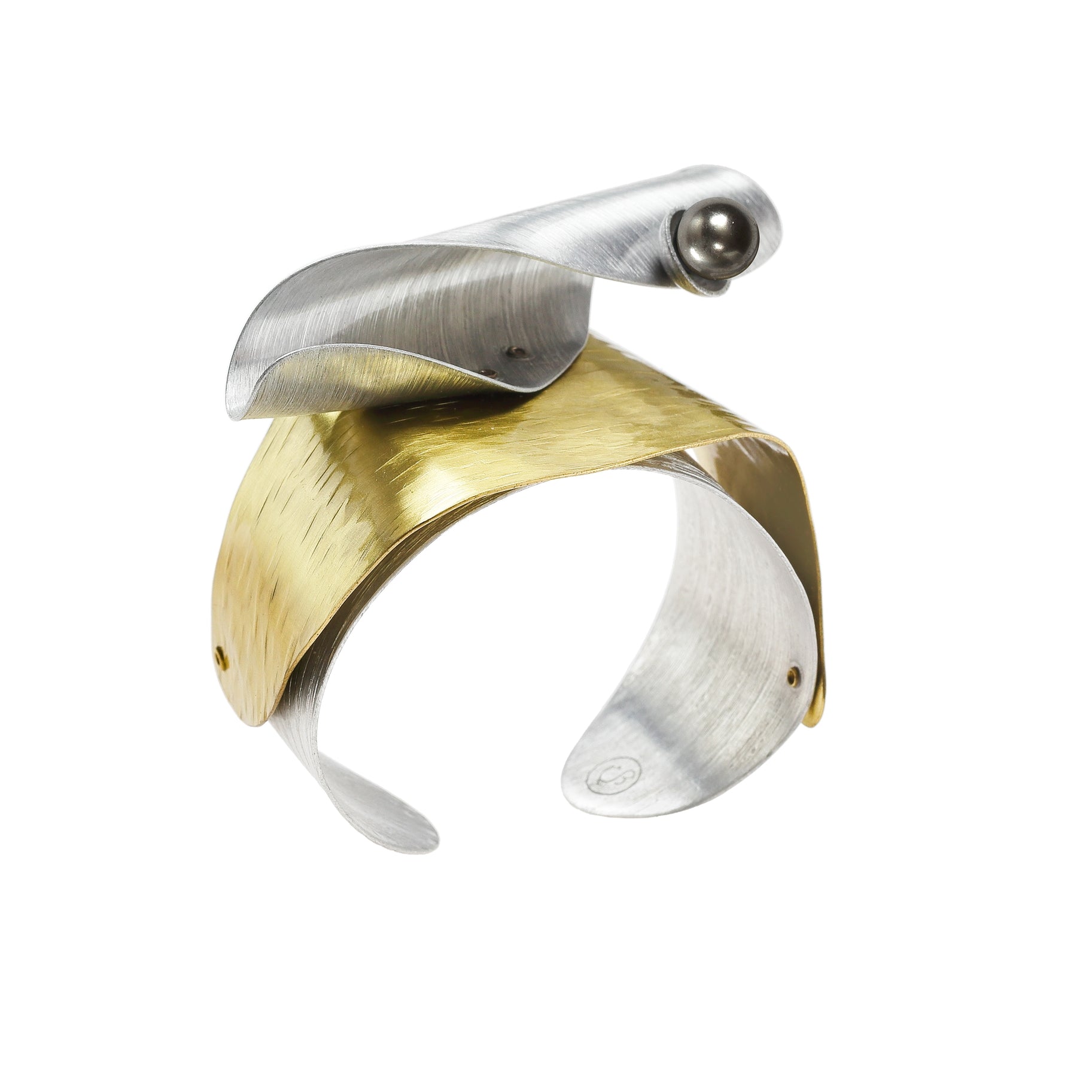 BARREL Dramatic Wave Modern Cuff from the WATER Collection