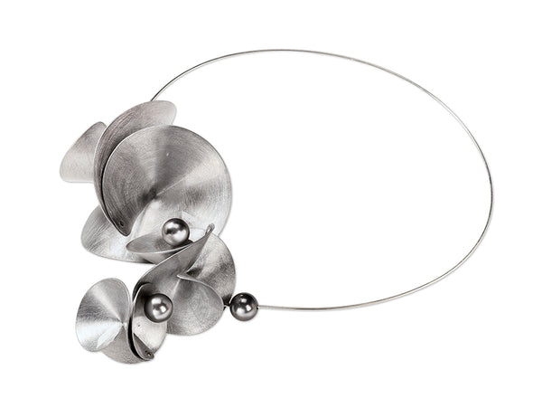 DECIBEL 1 Crank up the volume with this multi sided Statement Necklace from the SOUND Collection with Simulated Pearls