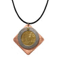 SECRET MESSAGE Unisex Adjustable Mixed Metal Heart Pendant Necklace