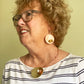 SOLSTICE Best Selling Elegant Small Angular Metal Necklace from the SCULPTURAL Collection with Simulated Pearl or Jade option