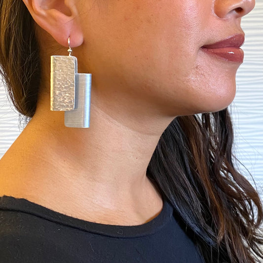 EVERYDAY | BOOK2 Double Rectangle Statement Earrings