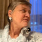 VOLUME 1 Flattering, Multi-Sided Post Earrings from the SOUND Collection with Recycled Record Vinyl and Simulated Pearls