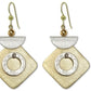 SWING Popular Mixed Metal Dangle Earrings with Metal Options
