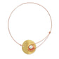 GEOMETRIC STUDIES | SOLSTICE Centerpiece Aluminum or Brass Necklace