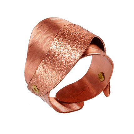 SWELL - Overlapping Wave Band Style Ring from the WATER Collection