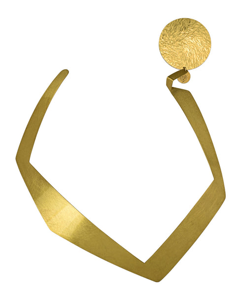 SHARE 1 Stunning  Up-Do Simple Abstract Statement Necklace from the FIGURE Collection