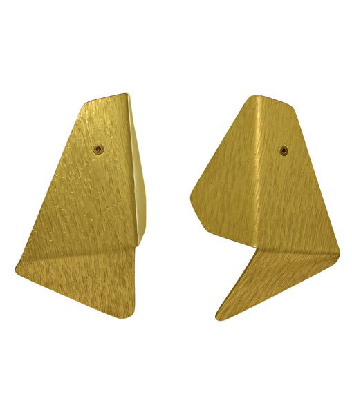 WONDER 4 Stunning Triangular Abstract Statement Post Earrings from the FIGURE Collection