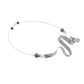 VIBE 2 A Simple an Delicate Sound Wave Necklace from the SOUND Collection with Simulated Pearls