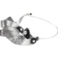 OSCILLATE 1 Sound Waves are Amplified with this striking wearable art Necklace from the SOUND Collection with Recycled Record Vinyl and Simulated Pearls