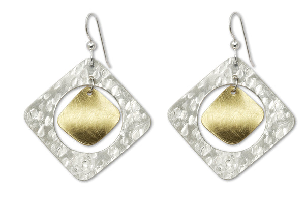 GRAIN Two Piece Dangle Earrings from the SCULPTURAL Collection